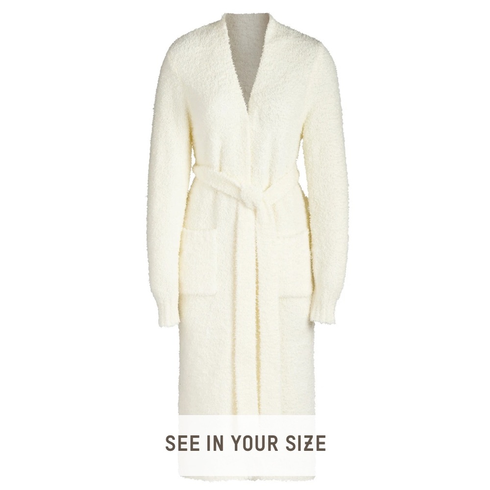 SKIMS Cozy Knit Robe L/XL NWT Bone